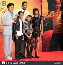 Download This Stock Image Aug 5 2010 Tokyo Japan L R Actors Jackie Chan Will Smith Jaden Smith Willow Smith And Jackie Chan Jaden Smith Karate Kid