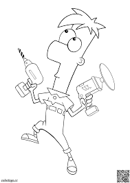 Maybe you would like to learn more about one of these? Ferb The Inventor Coloring Pages Phineas And Ferb Coloring Pages Colorings Cc