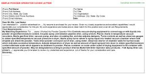 Maybe you would like to learn more about one of these? Acid Pump Operator Cover Letter July 2021
