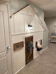 It lets the creative thoughts take shape. Diy Under The Stairs Farmhouse Playhouse Room Under Stairs Play Houses Under Stairs Playroom