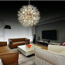 Led Modern Pendant Lamp Dandelion Ceiling Light Fixture Lighting Chandelier In 2021 Lounge Ceiling Lights Ceiling Lights Chandelier In Living Room