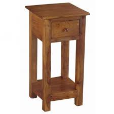 Acacia Wood Tall Thin Side Table In 2020 Thin Side Table Wooden Shabby Chic Side Table