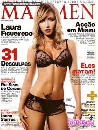 She was born in 1980s, in millennials generation. Laura Figueiredo Maxmen Magazine November 2010 Cover Photo Portugal