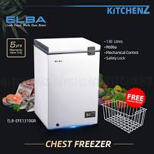 Peti sejuk sejuk langsung biasanya lebih murah daripada versi percuma fros. Elba 130l Chest Freezer Dual Mode System Peti Sejuk Beku Ef E1310 Gr Shopee Malaysia