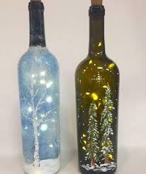 70 Adorable Wine Bottle Painting Ideas For Diy Home Decor Glass Bottle Diy Wine Bottle Crafts Christmas Wine Bottle Decor