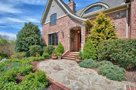 Image result for Front Door with exterior stone floors & Pathway