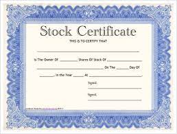 42 Stock Certificate Templates Free Word Pdf Excel Formats