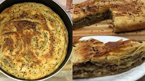 sadece 3 beze ile tencerede kat kat oklavasiz citir kiymali patatesli su boregi lezzetinde borek youtube gida yemek kiyma