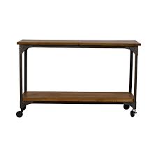 For starters, the world market blackly and samara chairs are both stunning, sleek and look expensive without being budget breakers. 79 Off World Market World Market Aiden Wood And Metal Console Table Tables