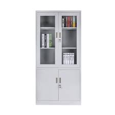 Besfur metal storage cabinet with 2 doors and 4 shelves, lockable steel storage cabinet for office, garage, warehouse, 70.86 h x 31.5 w x 15.75 d (black) $259.99. Office Tall Steel Storage Cabinet With Glass Door Metal Cabinet Organizer Buy Cabinet Organizer Office Cabinet Tall Storage Cabinets With Doors Product On Alibaba Com