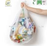 Manufacture Custom Own Logo Printing 100% Biodegradable T-Shirt Bag  Reusable Supermarket Shopping Vest Bag