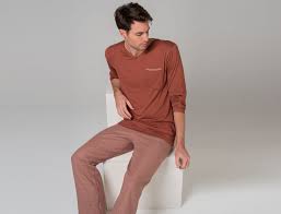 Taille élastique avec cordon de serrage. Pyjama Homme Toronto Linvosges