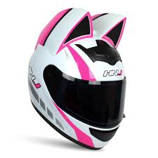 Other motorcycle helmet accessories can be used to show off your love for that furry little feline too, and crystals can be used for that little extra bling, and el wire can light it up in the night. Helmet Cat Ear Motorcycle Helmet Dot Approved