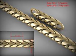 Chain Link 136 3d Print Model Gold Jewellery Design Necklaces Chain Link Mens Gold Bracelets
