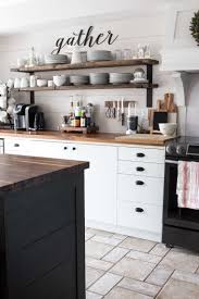 Black And White Farmhouse Kitchen Ideas A Nostalgic Farmhouse Style Christmas In The Canadian Suburbs White Wood Kitchens Kitchen Design Traditional White Living Room Kitchen