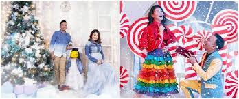 Benar saja, pohon natal sedang itu pun dibeli (ambil anak sedang dan letakkan di panggung agak jauh dari anak besar). 10 Gaya Pemotretan Natal Keluarga Ruben Onsu Dari Tahun Ke Tahun