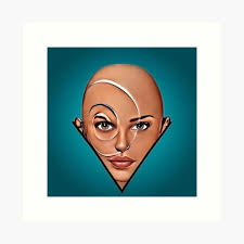 Bald Women Girl Art Prints for Sale