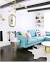 Powder Blue Light Blue Sofa