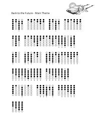 Back To The Future Main Theme Tabs For Tin Whistle Tin Whistle Flute Sheet Music Native American Flute