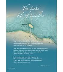 Art Print Of W B Yeats Poem The Lake Isle Of Innisfree Innisfree Lake Yeats Poems