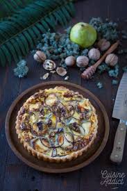 Tarte Au Chevre Et Aux Poires Recette En 2020 Tarte Au Chevre Poire Recette Alimentation