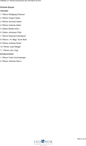Informieren sie sich über ihre vorteile bei der liga bank. Diozese Augsburg Vertreter 1 Domdekan I R Pralat Dr Dietmar Bernt 2 Pfarrer Thomas Brom 3 Diakon I R Alfred Festl Pdf Kostenfreier Download