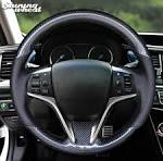 DIY Hand-stitched PU Carbon Fiber Steering Wheel Cover for Honda Spirior  2015 | eBay