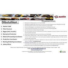 Daftar perusahaan batam, alamat perusahaan batam, nomor telepon perusahaan batam, direktori bisnis batam. Pt Austin Engineering Lowongan Kerja Batam Hari Ini Facebook