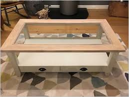 Handcrafted solid wood coffee tables, from mission to modern! Home Decor Cream Coffee Table With Glass Top
