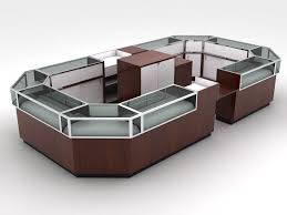3d Retail Showcase Island Kiosk 3d Model Glass Shelves In Bathroom Kiosk Design Glass Shelves Decor