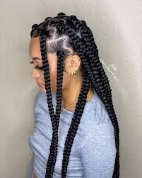 Want to look cute and have a natural braided style? Sarai Hair Designs On Instagram Model Riiiiaahh Install Saraihairdesigns Braiding Black Girl Braided Hairstyles African Braids Hairstyles Hair Styles