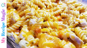 Rating top with remaining cheese. Dump And Bake Chicken Noodle Casserole Youtube