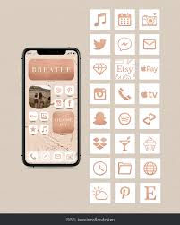 Ios 14 Iphone Aesthetic Icon Set Rose Gold Texture 166 Icon Set App Icons Facebook Pinterest Iphone Apps Social Media Graphics Apple App Icon Homescreen Iphone Iphone Apps