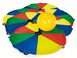 Buy eleair deluxe parachutes to play classic gym games! Action Team Launch Volleyball Set Gopher Sport