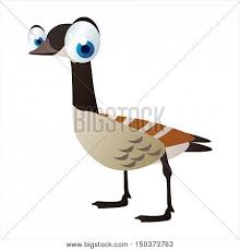 Flat illustration of domestic goose vector icon for web design. Vector Cute Isolated Vector Photo Free Trial Bigstock