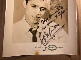 Sal Mineo Extremely Rare Very Early Autographed 8/10 Photo Late 50s Rebel  Cause