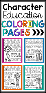 Hundreds of free spring coloring pages that will keep children busy for hours. Character Education Coloring Pages Character Trait Coloring Posters Character Education Character Education Lessons Positive Character Traits