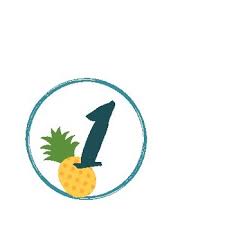 Pineapple Table And Group Number Decorations By Valorie Hernandez