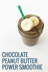 Chocolate Peanut Butter Smoothie Recipe Power Smoothie Chocolate Peanut Butter Chocolate Peanuts