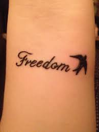 These freedom tattoos often include a bunch of images to show off the owner's adventurousness and their pride in reaching those different levels of freedom. Freedom Swallow Tattoo Freedom Tattoos Tattoos Tattoos And Piercings