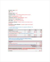 Free 8 Sample Wage Slip Templates In Ms Word Pdf