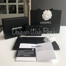 Chanel magnetic gift box and chanel ribbon. Chanel Card Holder Coin Purse Designer Wishbags