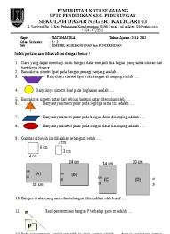 Simetri lipatsimetri lipat adalah jumlah lipatan yang membuat suatu bangun datar menjadidua bagian yang sama besar.a. Buku Matematika Sd Lengkap
