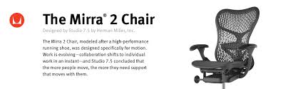 Herman Miller Mirra 2 Task Chair Tilt Limiter W Seat Angle Adjustment Flexfront Adj Seat Depth Adj Lumbar Support Triflex Back Adj Arms