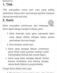 Unsur Seni Lulis Yg Paling Sederhana Brainly Co Id