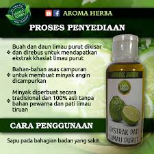 Yusmira losyen halia limau purut. Aroma Herba Minyak Angin Limau Purut Kegunaan Utama Facebook