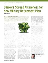 Army Retirement Plan Choice Les Us Plans Banking Journal