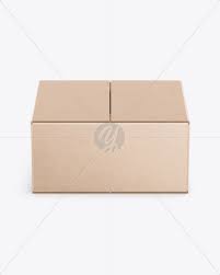Download Kraft Box Mockup In Box Mockups On Yellow Images Object Mockups PSD Mockup Templates