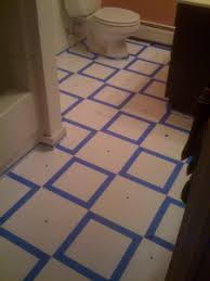 Diy Painting Old Vinyl Floor Tiles Mary Wiseman Designs Vinyl Flooring Tile Floor Painting Tile Floors