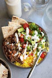 Nyc Halal Truck Lamb Platter Cooking With Cocktail Rings Ground Lamb Recipes Lamb Recipes Lamb Dishes